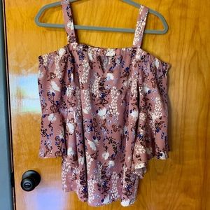 Mauve Pink Floral Top